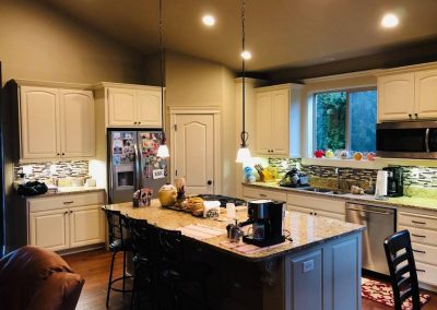 Kitchen Repaint & Backsplash | Salem Oregon